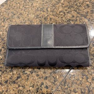 Coach Signature C canvas and leather wallet